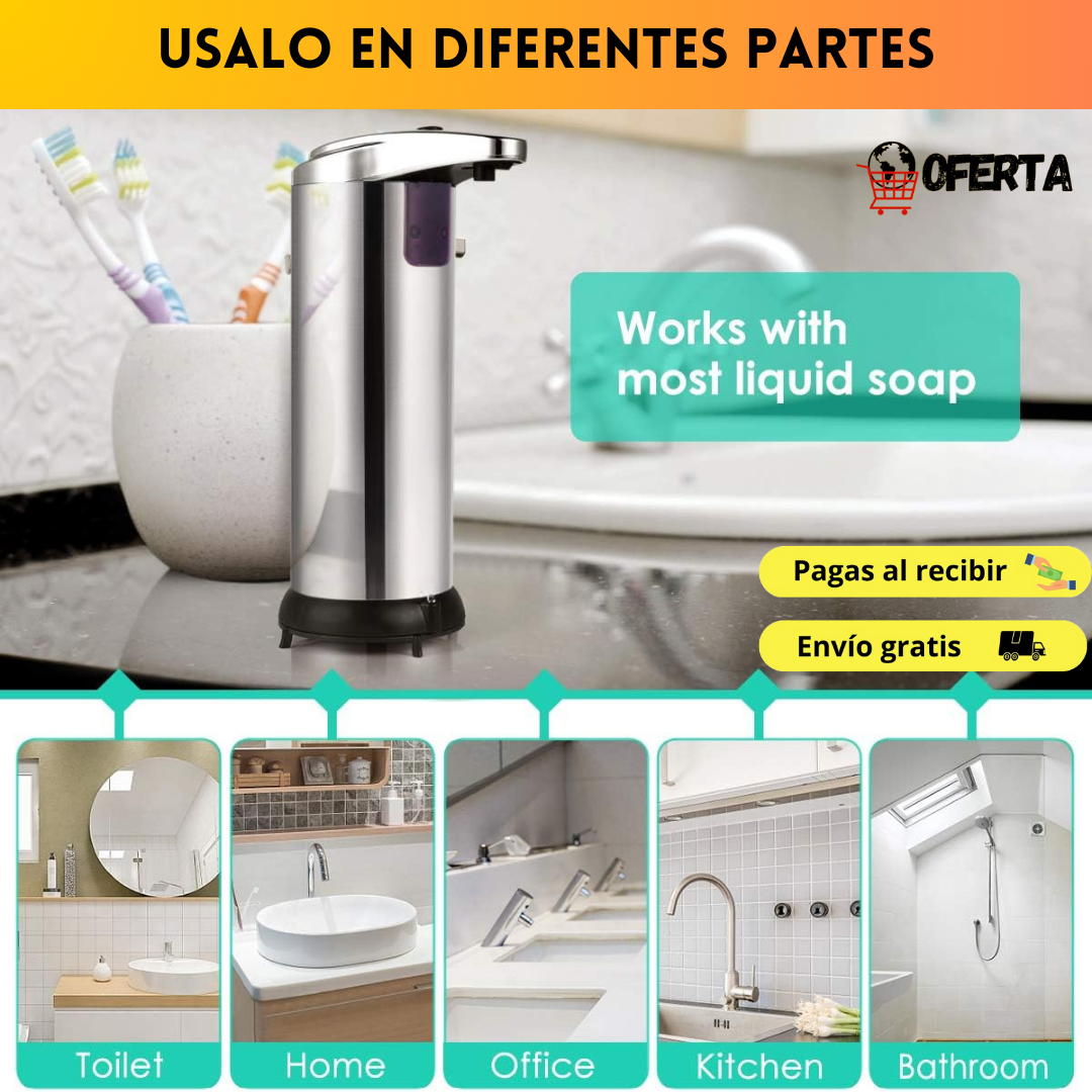 DISPENSADOR DE JABÓN AUTOMÁTICO CON SENSOR- SOAPCARE™