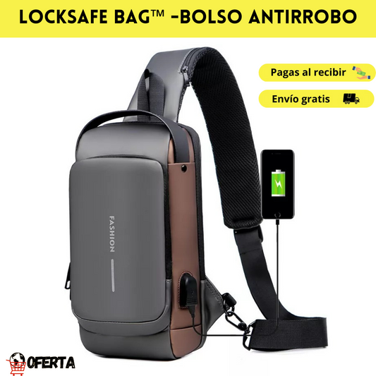 LOCKSAFE BAG™ Bolso con Sistema Antirrobo