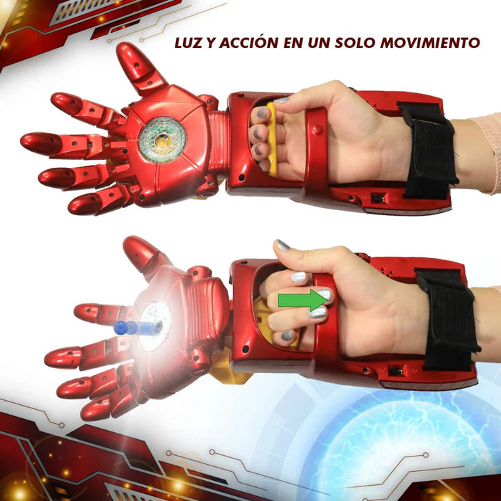 BRAZO DE IRON MAN- HIDROGEL - Regala diversión a tu hijo